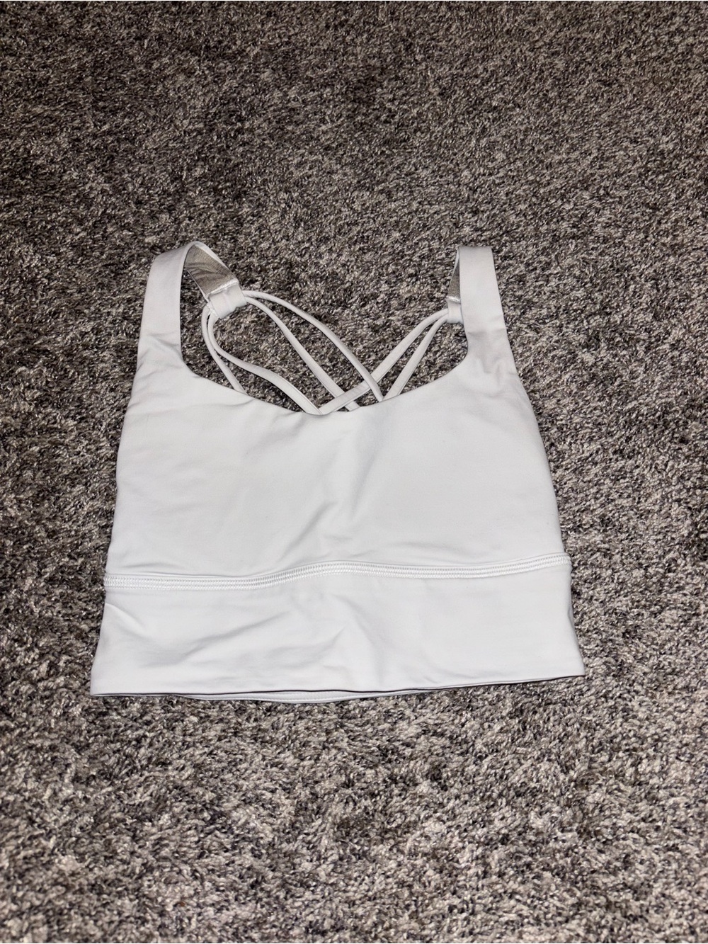 lululemon athletica White Strappy Sports Bralette